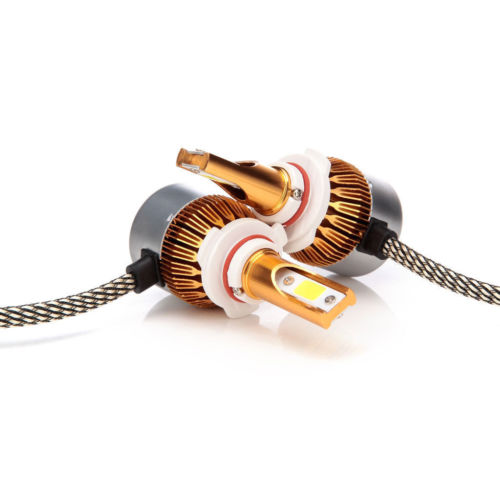 120W 12000LM CREE COB LED Motorcycle Headlight Bulb – Hi/Lo 6000K White (H4/9003)